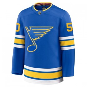 Miesten NHL St. Louis Blues Pelipaita 2025-26 Fanatics Premium Binnington Koti Jordan Sininen